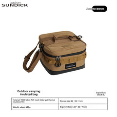 Large Waterproof Picnic Ice Bag Thermal Camping Lunch Organizer