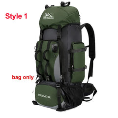 90L Waterproof Hiking Backpack Large Capacity Trekking Camping Travel
