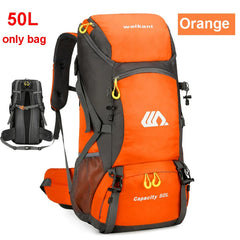 50L Travel Backpack Waterproof Hiking Camping Mountaineering Large Capacity