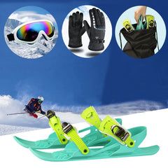 Mini Skis Snowblades Portable Short Skiboards Winter Outdoor Gear