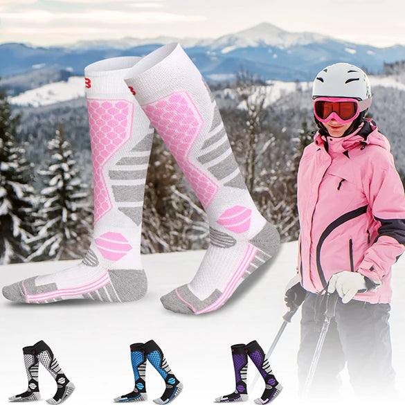 Winter Ski Socks Thick Warm Anti Cold Outdoor Hiking Stockings