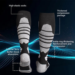 Winter Ski Socks Thick Warm Anti Cold Outdoor Hiking Stockings