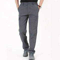 Men Tactical Pants Waterproof Fleece Lined Cargo Winter Workwear