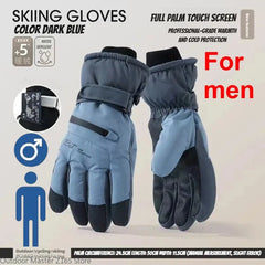 Winter Cycling Gloves Waterproof Touchscreen Thermal Non Slip Ski