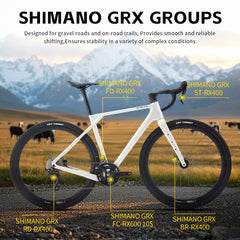 R21 Gelaro Gravel Bike Carbon Frame GRX 12 20 Speed