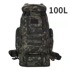 80L 100L Mountaineering Backpack Tactical Large Hiking Camping Travel