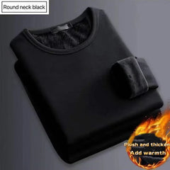 Men Winter Thermal Shirt Velvet Thick Long Sleeve Warm