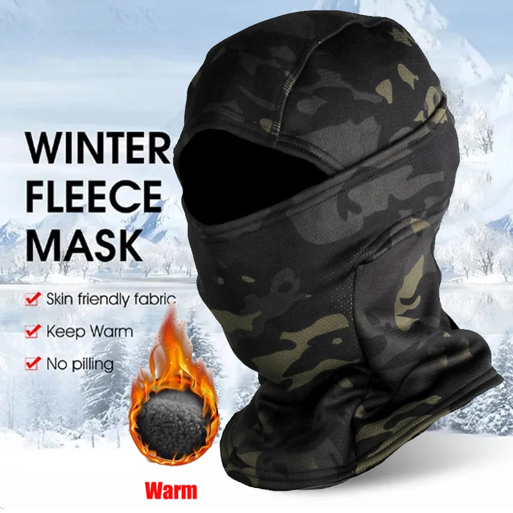 Winter Fleece Balaclava Camouflage Warm Full Face Outdoor Mask