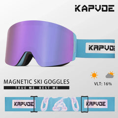 Photochromic Ski Goggles Magnetic Anti Fog UV400 Snow Eyewear