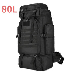 80L 100L Mountaineering Backpack Tactical Large Hiking Camping Travel