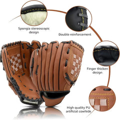 Outdoor Baseball Glove Softball Training Mitt Left Hand Sizes