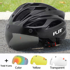 Ultra Light Cycling Helmet Magnetic Goggles MTB Road Bike