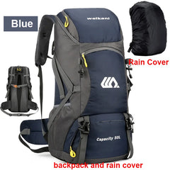 50L Travel Backpack Waterproof Hiking Camping Mountaineering Large Capacity