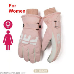 Winter Cycling Gloves Waterproof Touchscreen Thermal Non Slip Ski