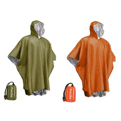 Emergency Waterproof Raincoat Thermal Aluminum Poncho Survival Camping Gear