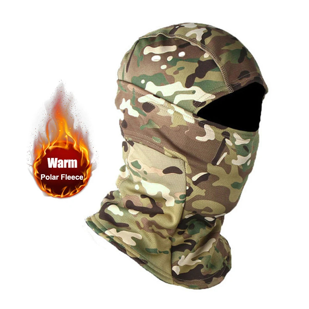 Winter Fleece Balaclava Camouflage Warm Full Face Outdoor Mask