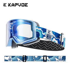 Photochromic Ski Goggles Magnetic Anti Fog UV400 Snow Eyewear