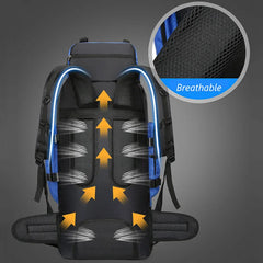 90L Waterproof Hiking Backpack Large Capacity Trekking Camping Travel