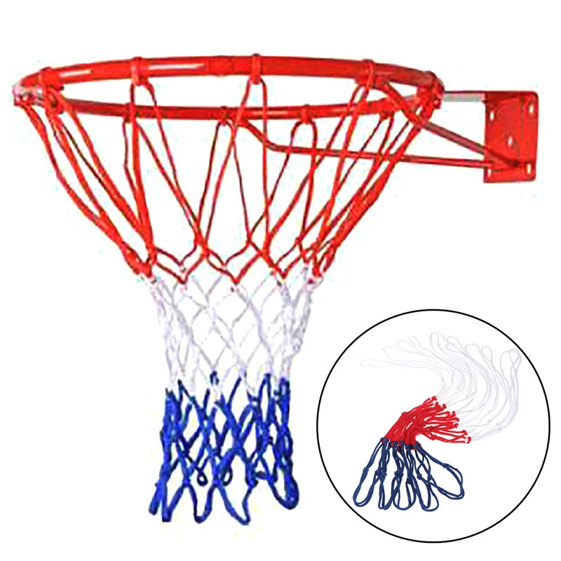 Durable Standard Basketball Net Thick Nylon Three Color Replacement Mesh