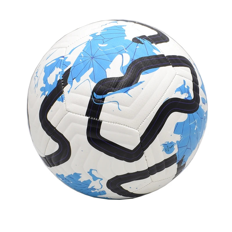 Standard Size 5 Soccer Ball PU Machine Stitched Training Match