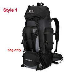 90L Waterproof Hiking Backpack Large Capacity Trekking Camping Travel