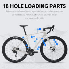 R21 Gelaro Gravel Bike Carbon Frame GRX 12 20 Speed