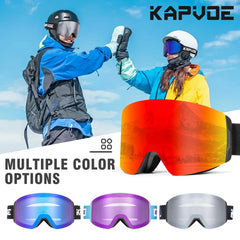 Photochromic Ski Goggles Magnetic Anti Fog UV400 Snow Eyewear