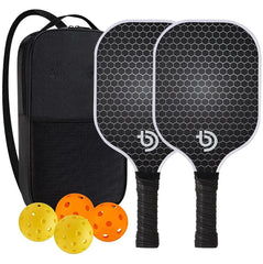 Graphite Carbon Fiber Pickleball Paddle Set Lightweight USAPA Approved