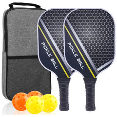 Graphite Carbon Fiber Pickleball Paddle Set Lightweight USAPA Approved