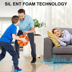 Silent Foam Basketball Indoor Training Ball High Bounce Noiseless Sizes