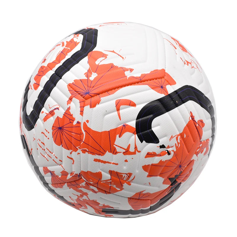 Standard Size 5 Soccer Ball PU Machine Stitched Training Match