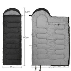 Lightweight 4 Season Sleeping Bag Warm Envelope Outdoor Backpacking