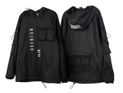 Multi Pockets Cargo Jackets Men Windbreaker Hip Hop Streetwear Outdoor Techwear Jackets Harajuku Cargo Coats