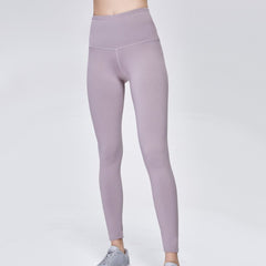 Yoga Pants Women's High-waisted Elasticity Tight-Fit Running Athletic Pants Wicking Breathable Solid Color Outdoo Fitness Pants