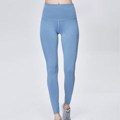 Yoga Pants Women's High-waisted Elasticity Tight-Fit Running Athletic Pants Wicking Breathable Solid Color Outdoo Fitness Pants