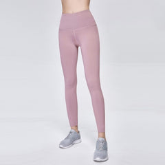 Yoga Pants Women's High-waisted Elasticity Tight-Fit Running Athletic Pants Wicking Breathable Solid Color Outdoo Fitness Pants
