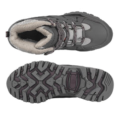 Hiking Shoes Waterproof Mountain Keep Warm Non-slip PU Leather Snow Mountain Hunting Shoes Outdoor Fashion Winter